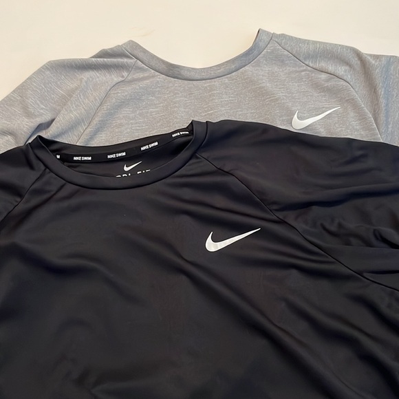 Nike Bundle of 2 Essential Men's Short-Sleeve Hydroguard Swim Shirt Size XL - Picture 2 of 11